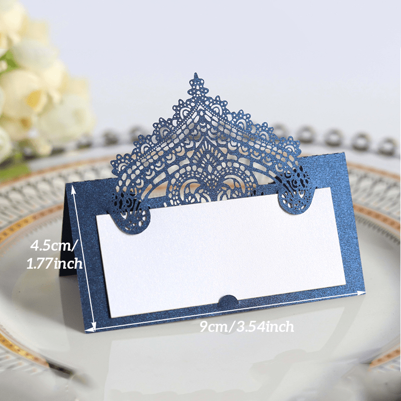 50 Lace Table Place Cards for Weddings and Events