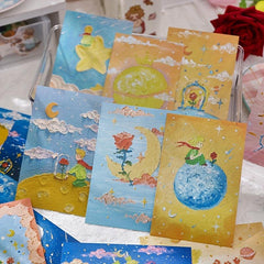 30 Pcs Little Prince Painting Postcard Hand-painted DIY Student Gift