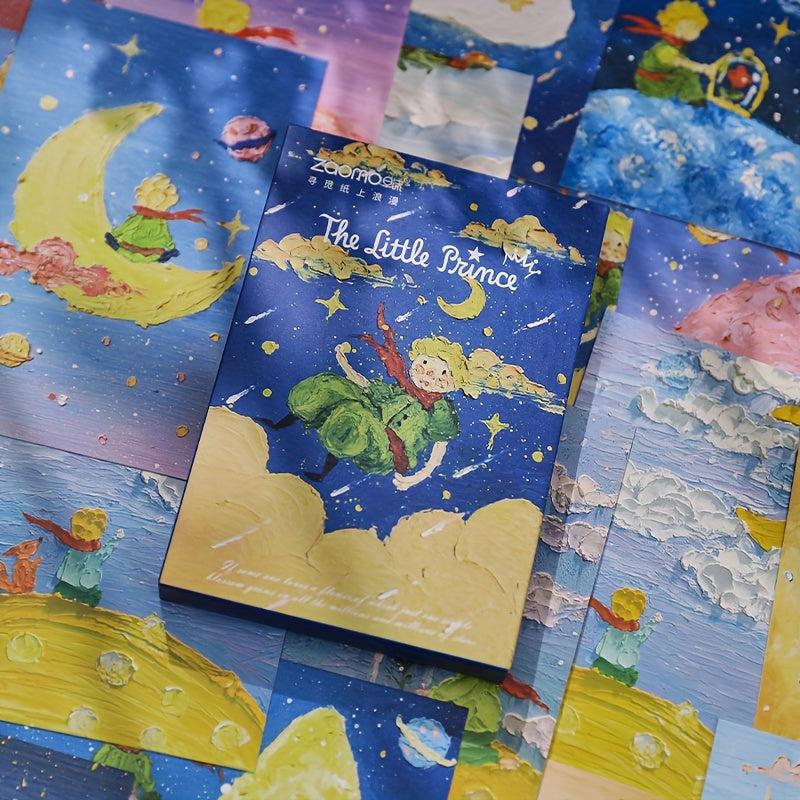 30 Pcs Little Prince Painting Postcard Hand-painted DIY Student Gift