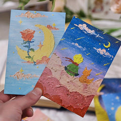 30 Pcs Little Prince Painting Postcard Hand-painted DIY Student Gift