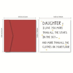 Daughter Birthday Card From Mom Dad Envelopes