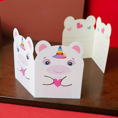 10pcs Animal Flower Gift Teacher Birthday Thank You Greeting Card