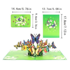 3D Butterfly Greeting Card - Beautiful and Unique Design
