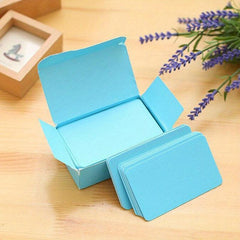 100pcs Word Book Colorful Blank Cards Postcards Memo Books Paper