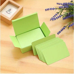 100pcs Word Book Colorful Blank Cards Postcards Memo Books Paper