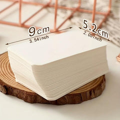 100pcs Word Book Colorful Blank Cards Postcards Memo Books Paper
