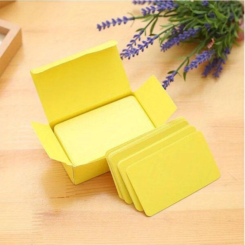 100pcs Word Book Colorful Blank Cards Postcards Memo Books Paper