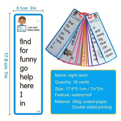 220 Sight Words Cards for Ages 3-8 Montessori Learning Tools