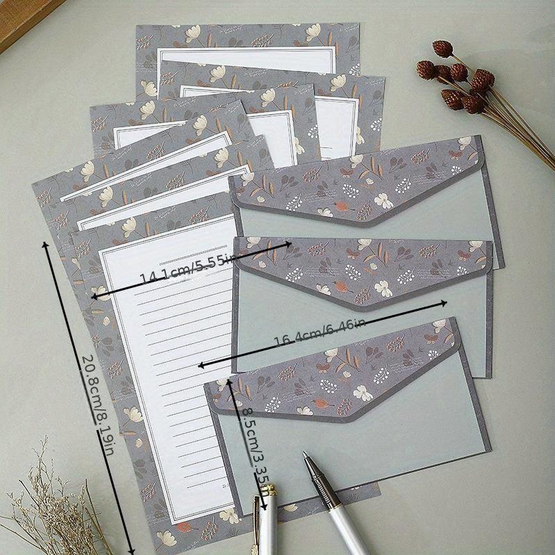 Stationary Paper With Envelopes Set - Writing Letterhead and Envelopes