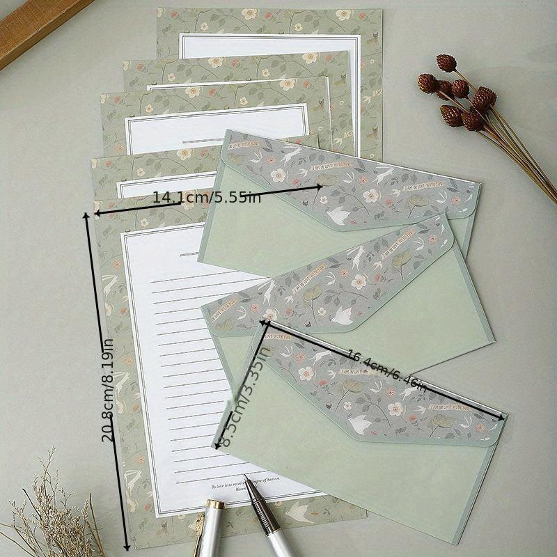 Stationary Paper With Envelopes Set - Writing Letterhead and Envelopes