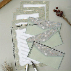 Stationary Paper With Envelopes Set - Writing Letterhead and Envelopes
