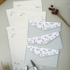 Stationary Paper With Envelopes Set - Writing Letterhead and Envelopes