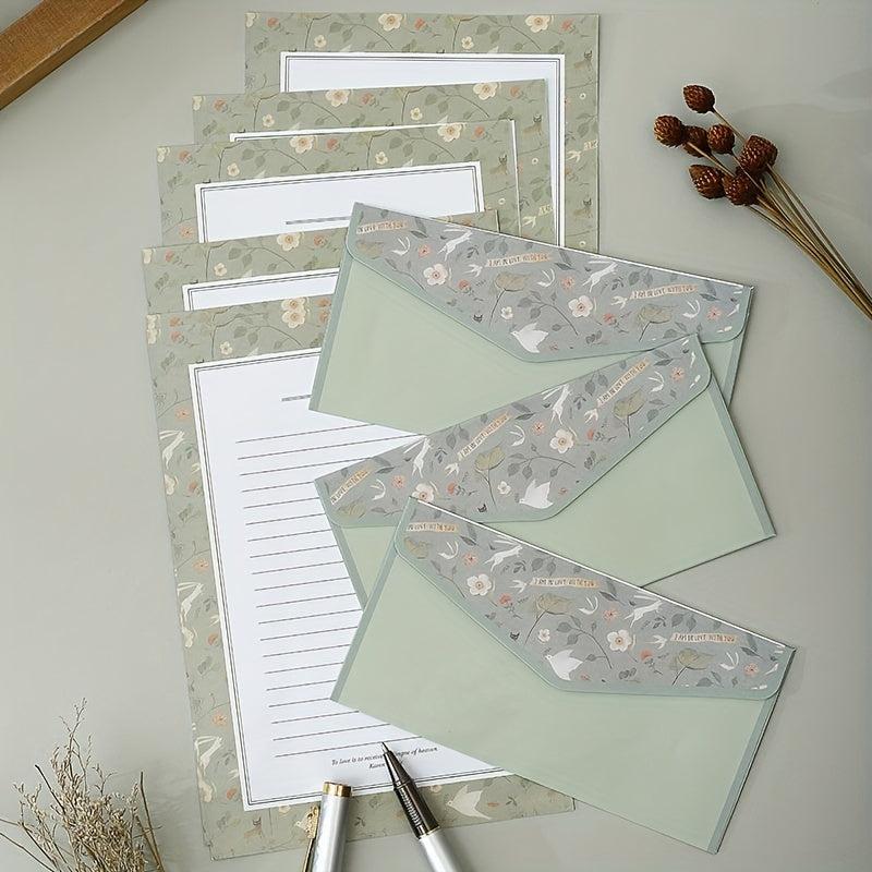 Stationary Paper With Envelopes Set - Writing Letterhead and Envelopes