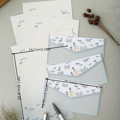 Stationary Paper With Envelopes Set - Writing Letterhead and Envelopes