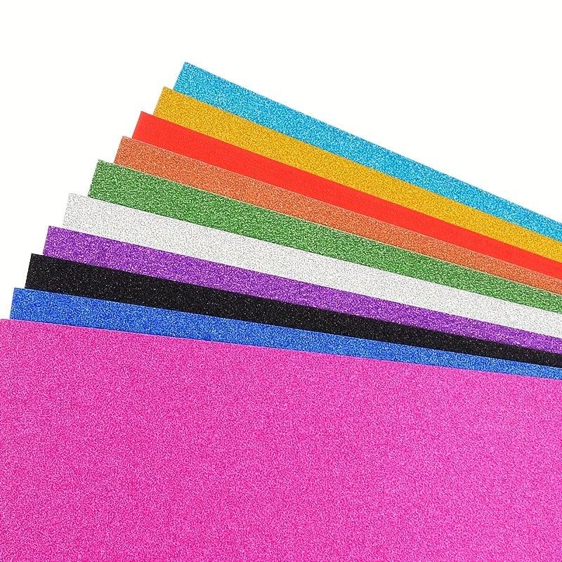 10pcs A4 Glitter Cardstock Paper Bulk Craft 10 Colors DIY Project Wedding Birthd