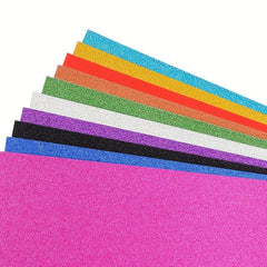 10pcs A4 Glitter Cardstock Paper Bulk Craft 10 Colors DIY Project Wedding Birthd