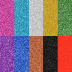 10pcs A4 Glitter Cardstock Paper Bulk Craft 10 Colors DIY Project Wedding Birthd