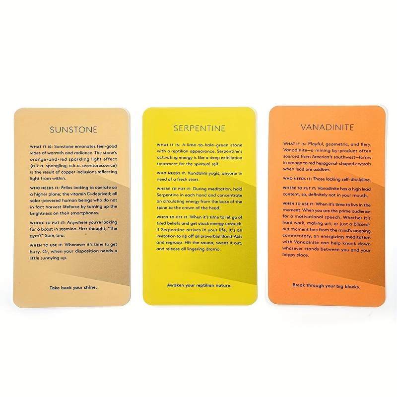 78 Crystals Tarot Deck Set - Energize Your Life & Unlock Inner Wisdom