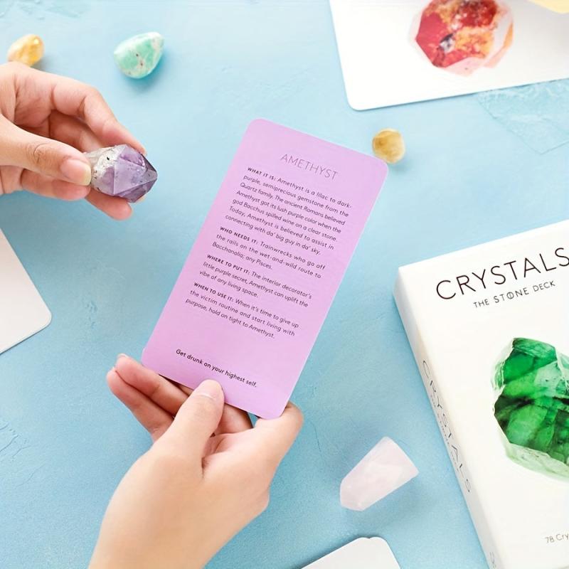 78 Crystals Tarot Deck Set - Energize Your Life & Unlock Inner Wisdom