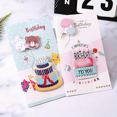 8pcs 3D Greeting Cards with Envelopes for Various Occasions