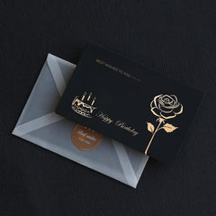 Birthday Greeting Card Bronzing Invitations Postcard