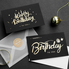Birthday Greeting Card Bronzing Invitations Postcard