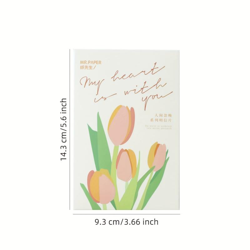 30 Floral Wall Decor Postcards for Home Decoration
