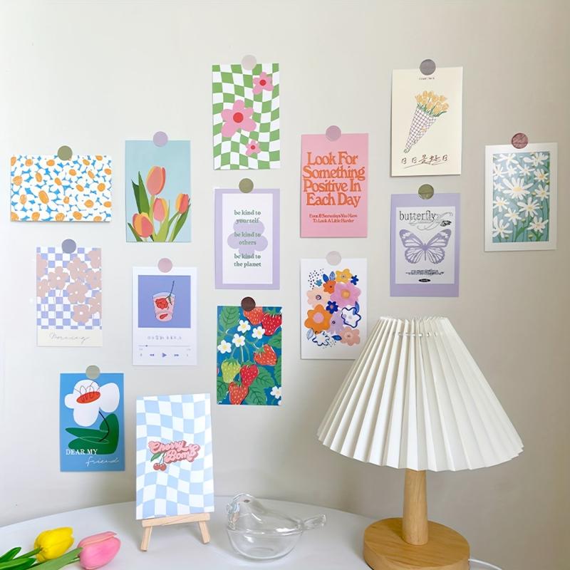 30 Floral Wall Decor Postcards for Home Decoration