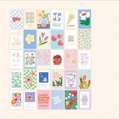 30 Floral Wall Decor Postcards for Home Decoration