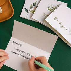 Pack of 6 Foil Fresh Thank You Cards and Envelopes Set