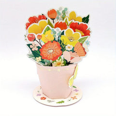 3D Bouquet Greeting Cards - Mother's Birthday Anniversary Gift