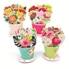3D Bouquet Greeting Cards - Mother's Birthday Anniversary Gift