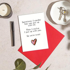 Funny Anniversary Card - Witty Card For Husband or Wife