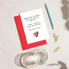 Funny Anniversary Card - Witty Card For Husband or Wife