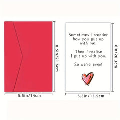 Funny Anniversary Card - Witty Card For Husband or Wife