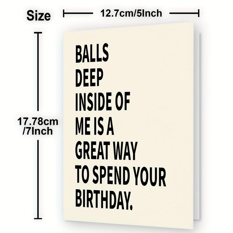 Funny Happy Birthday Card For Him Husband Boyfriend - Unique Birthday Decoration