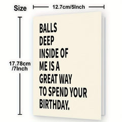 Funny Happy Birthday Card For Him Husband Boyfriend - Unique Birthday Decoration