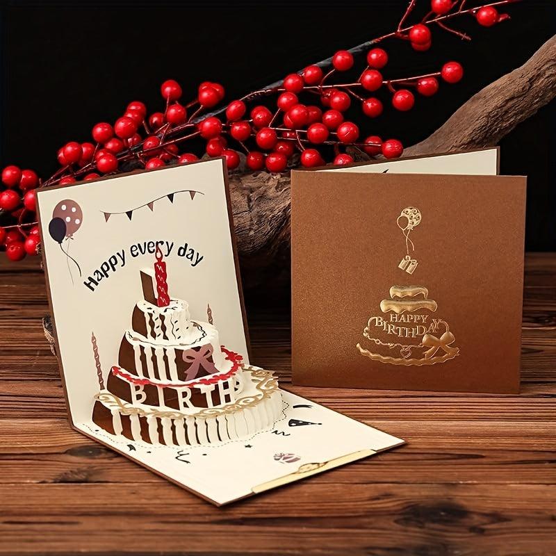 3D Birthday Card Women's Happy Pop Up Card