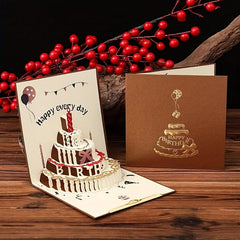 3D Birthday Card Women's Happy Pop Up Card