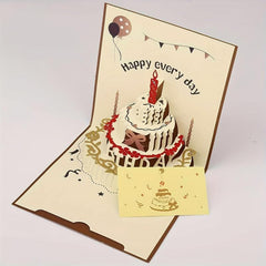 3D Birthday Card Women's Happy Pop Up Card