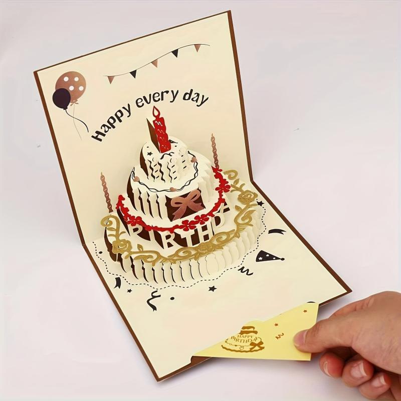 3D Birthday Card Women's Happy Pop Up Card