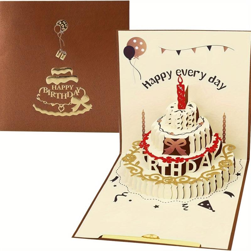 3D Birthday Card Women's Happy Pop Up Card