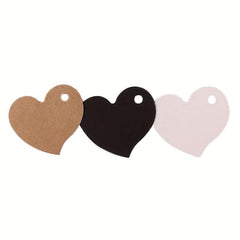 50pcs Love Heart Gift Paper Label Hang Tags Wedding Party Cards