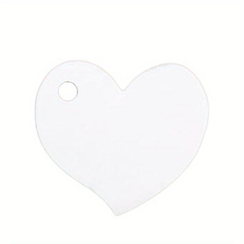 50pcs Love Heart Gift Paper Label Hang Tags Wedding Party Cards