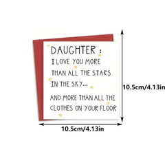 Birthday Card For Daughter From Mom Dad With Envelopes
