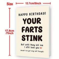 Funny Happy Birthday Card For Him/Her 30th-70th