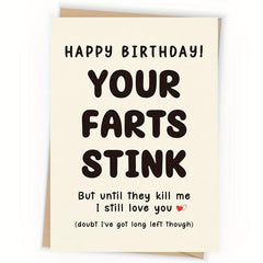 Funny Happy Birthday Card For Him/Her 30th-70th