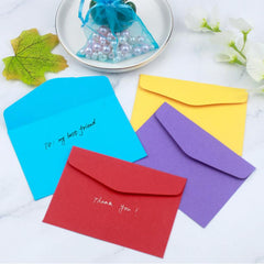 60 Pcs Colored Mini Envelopes Lovely for Wedding Birthday Party