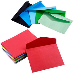 60 Pcs Colored Mini Envelopes Lovely for Wedding Birthday Party