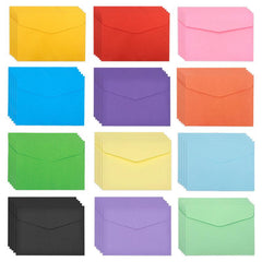 60 Pcs Colored Mini Envelopes Lovely for Wedding Birthday Party